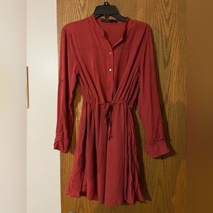 Allsaints Sanko dress red sz 8